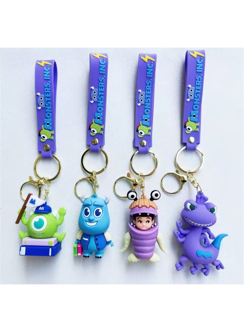 Disney Monsters Inc Rubber Keychain Shape 3 - Image 4